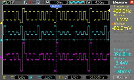 oscilloscope waveform
