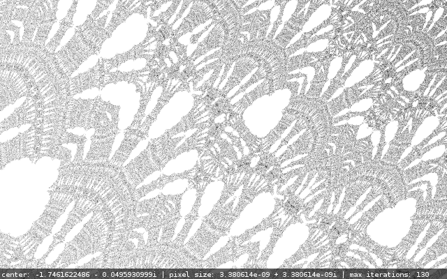 Somewhere deep, 130 iterations