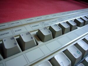 Labels over function keys Labels over function keys