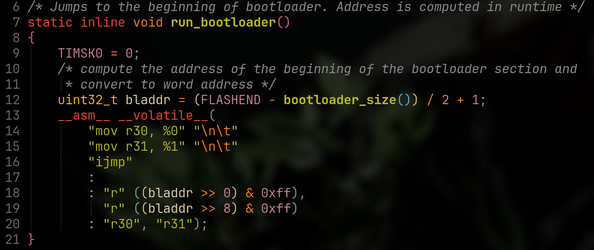Atmel DFU Bootloader ABI wrapper
